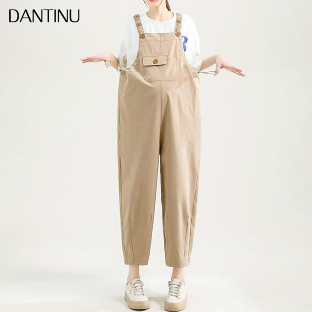 Dantino Maternity Overalls Spring and Autumn 2024 New Spring Outerwear Large Size Loose Small People Nine Points Spring and Summer