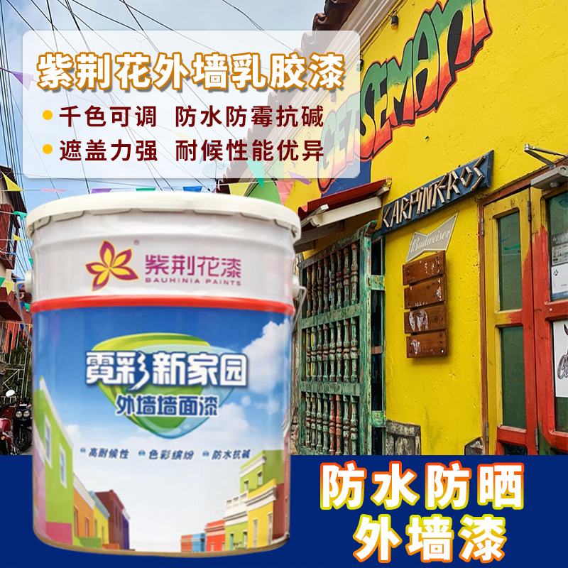 Bauhinia Flower External Wall Emulsion Paint Makeup Room Weatherproof waterproof and mildew resistant sunscreen Outdoor Wall Self-Brushed Paint
