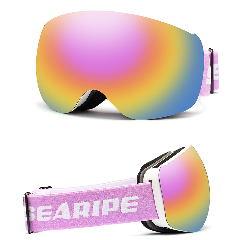 SEARPIPE SNOWY Ski Glasses Adult Male And Female Goggles Ski Glasses Anti-Fog Ski Gear