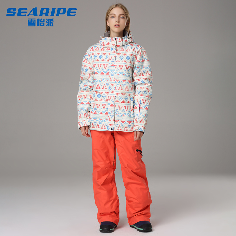 Xueyi sent ski suit women's suit Northeast snow township equipment winter warm windproof waterproof ski suit suit women