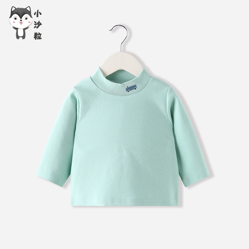 Young children casual blouses women's children's foreign palate baby sweatshirt male spring and autumn jacket in single piece long sleeve pure cotton jersey undercoat