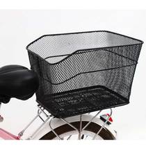 Electric car rear net basket bicycle basket student bag basket basket mountain bike increase pet Special