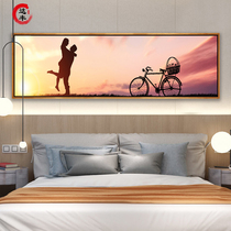 Bedroom decoration painting bedside hanging painting living room sofa background wall painting warm room landscape mural modern simple