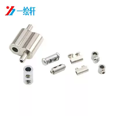 Double-hole 8-shaped wire lock DIY lamp hanging code accessories wire rope Chuck lock buckle rack drying rack lock clamp thread nail thread head