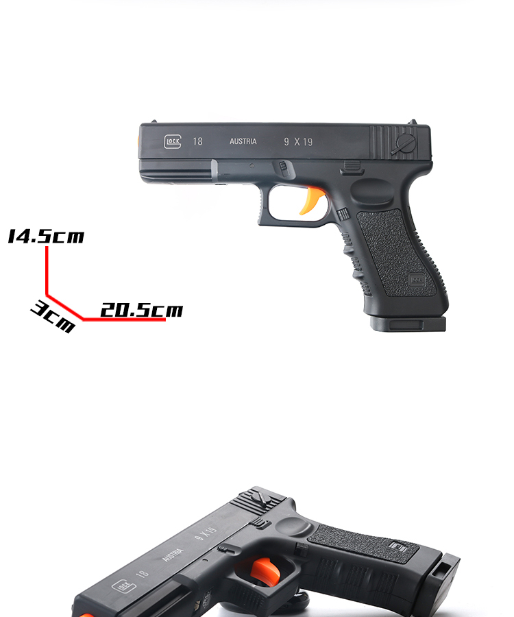 SKD Skodi Glock dưới G18 vì ném bom súng nước điện cs lấy trứng nước lấy súng lục đồ chơi của trẻ em đồ chơi súng