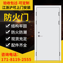 Steel Class-A fire door manufacturer direct sales B grade stainless steel fire door wood behind closed door fireproof door