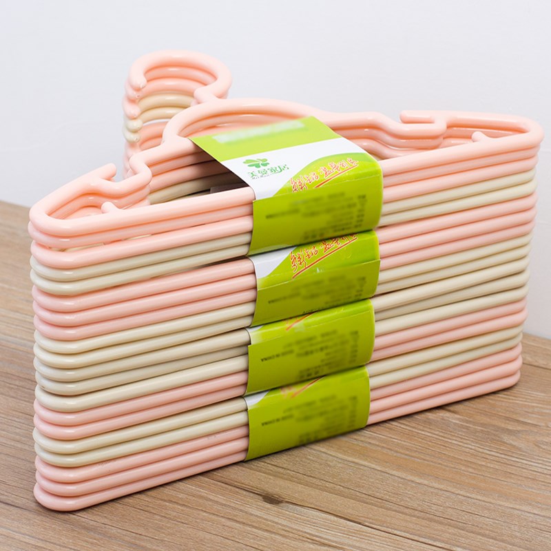 Children hanger 5-13 years old CUHK Tong Xiaohanger students thickened coarse clothes hanging plastic hanger children hanger hooks
