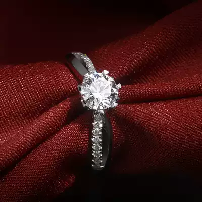 Diamond ring female 18k platinum diamond ring custom platinum gold diamond ring engagement proposal to send girlfriend single Diamond