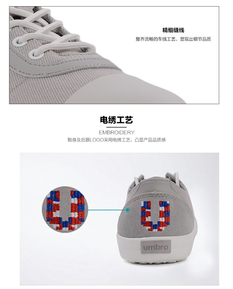 Umbro / Yin Bao 2019 mùa xuân nam mới cắt thấp giày vải lưu hóa giản dị đôi giày sinh viên màu trắng - Plimsolls giày thể thao lining