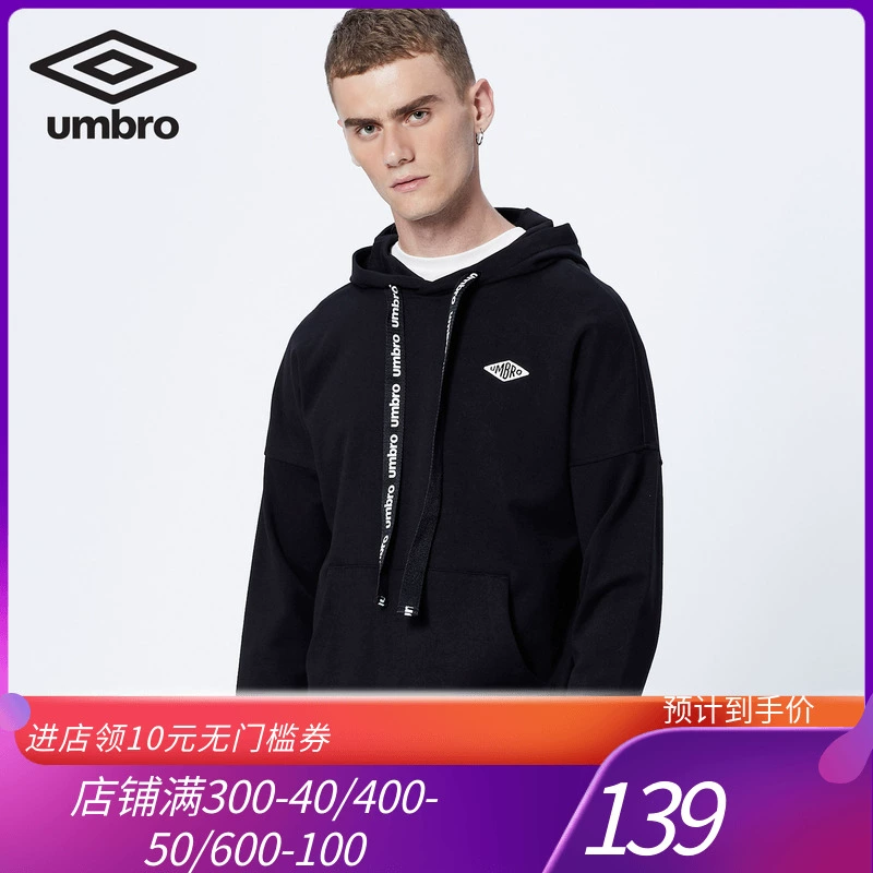 Umbro umbro mùa xuân và mùa thu mới nam và nữ cùng thể thao và giải trí áo len chui đầu có mũ UO183AP2419 - Thể thao lông cừu / jumper