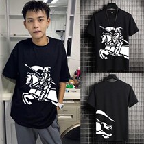 Social Spirit Little Guys Short Sleeve Mens Chains Chauffins Summer swarm with half sleeves Mens tennis Red Rider Battle Matt 12