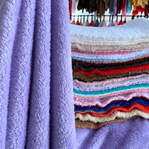 1-27 Plain double-sided soft comfortable lint lamb flannel fabric pajamas nightgown plush doll handmade plush fabric