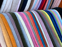 26#-49#浅蓝粉色加厚双面舒棉绒布料秋冬家居服睡衣睡袍玩具面料