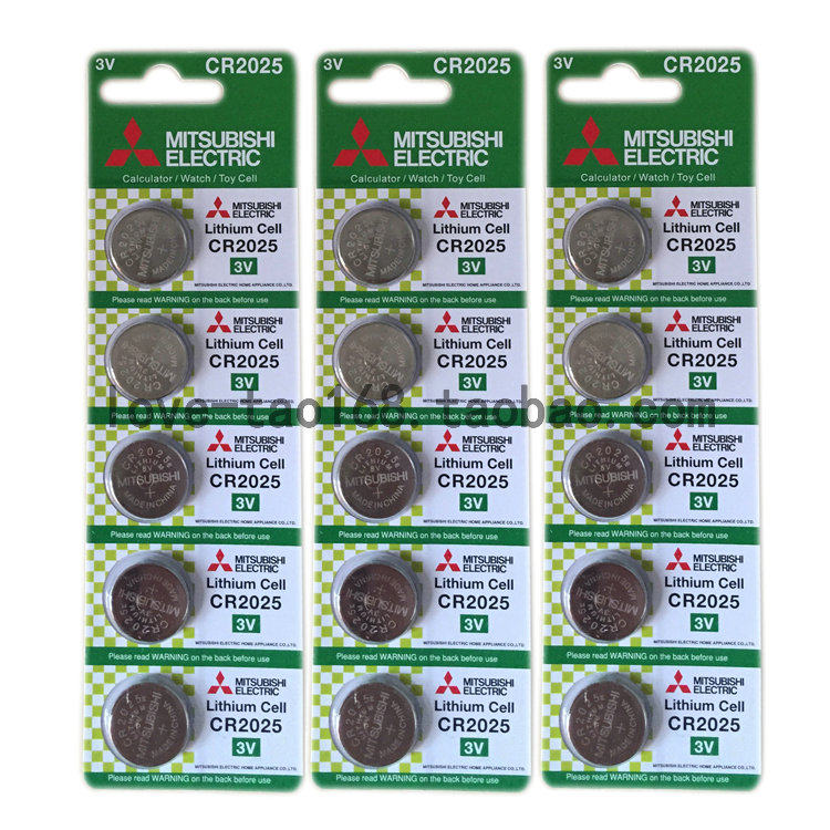 Mitsubishi CR2025E car key remote control 3V button for battery BYD card sensor electronics