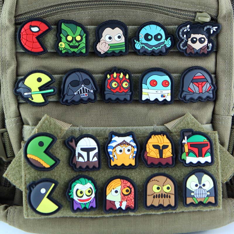 Armband Planet Patchlab Pacwars Pac-Man Series Pvc Velcro Backpack Decoration Morale Badge