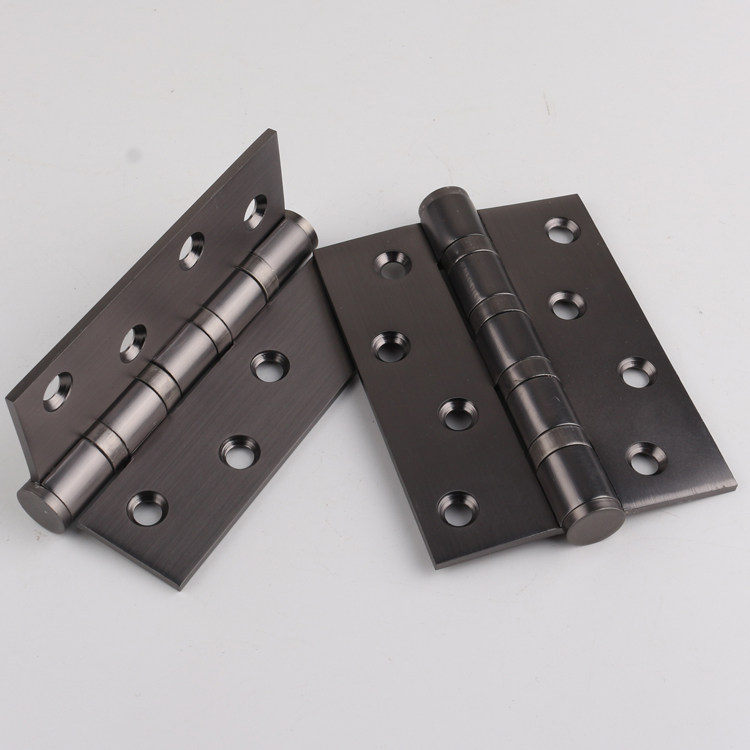 Gray black hinges thickened 4 inch silent bearing casement hinge American solid wood door hinge single piece price
