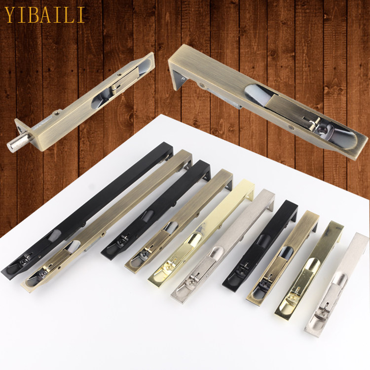 YIBAILII black concealed bolt golden gate concealed bolt primary-secondary door concealed bolt with double door and dark bolt