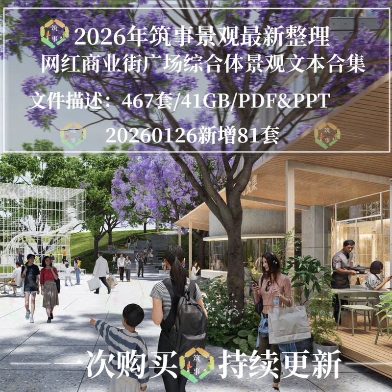 2026 Collection of Texts on the Landscape Design Plan for Internet-Famous Commercial Streets, Commercial Plazas, and Mixed-Use Pedestrian Streets