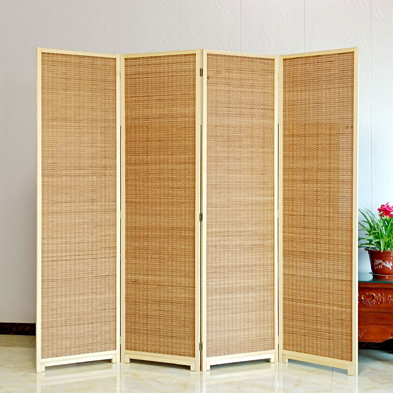 Rattan Screen Entrance GENGUAN CABINET PARTITION NEW CHINESE PARTITION WINDOW INDOOR HOME FOLDING REMOVABLE TEA ROOM WHITE