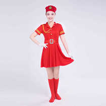 Female Soldier Camouflak Dress Uniform Camouflay Dress Rehearsal for Plaza Dance Sailors Dance Costumes Camouflay Costumes for adults Performance costumes