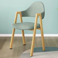 Ткань голубого светлого дерева, стул А-образной формы [глубокий и элегантный], начиная с одного комплекта (единая цена)