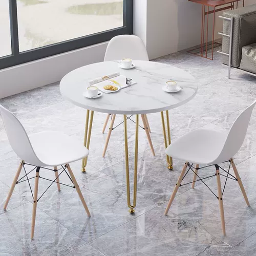 Круглый стол, обеденный стол, обеденный стул, комбинация стола для переговоров и стульев, современный простой балкон, небольшой журнальный столик, обеденный стол для маленькой квартиры, дома