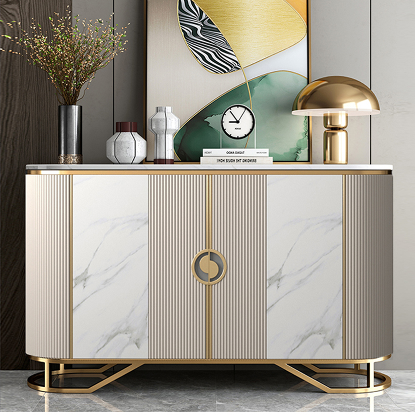 Light Luxurious Closing Cabinet Modern New Chinese Dining Side Cabinet Marble Entrance Hall minimalist Decorative Cabinet American Locker-Taobao