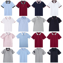 Uniformes dété de style britannique pour lycéens et écoles primaires polos en coton piqué à manches courtes pour garçons et filles T-shirts dété