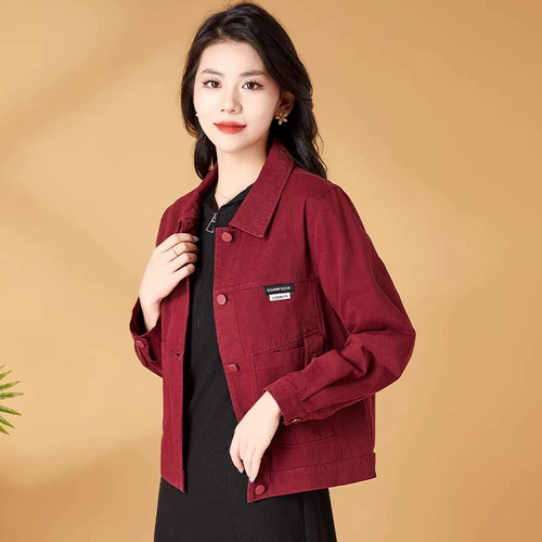 Осенняя небольшая короткая джинсовая куртка для отдыха, подходит для подростков, в западном стиле
