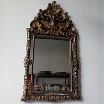 European bathroom home decoration mirror rectangular mirror dressing table mirror bathroom mirror porch mirror retro decorative mirror
