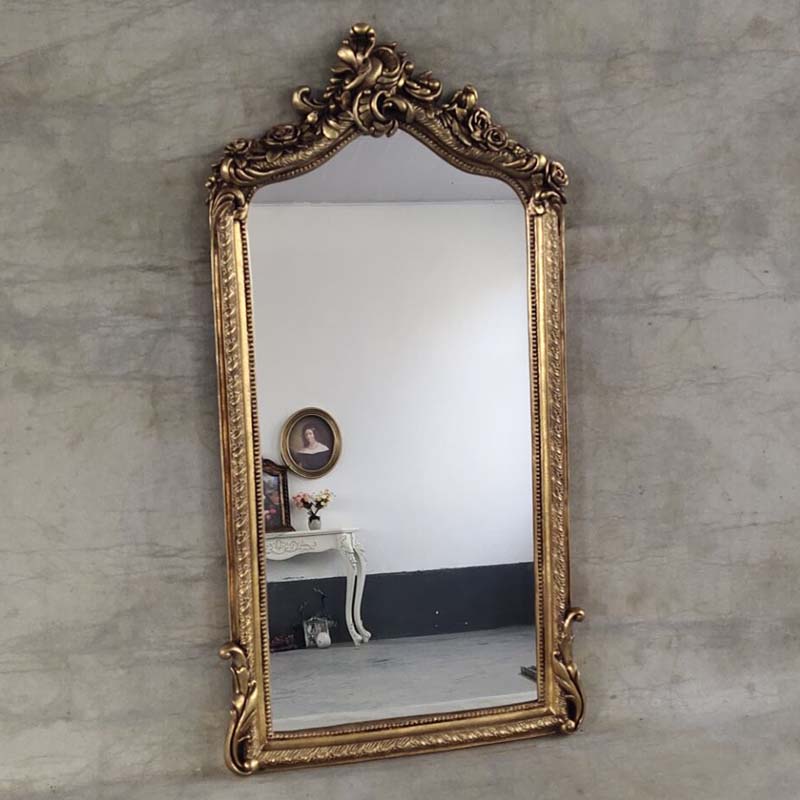 Eurostyle Genguan Lens Fitting Mirror Retro Cosmetic Mirror Bathroom Mirror Decorative Mirror Waterproof Large Mirror Square Toilet Mirror-Taobao