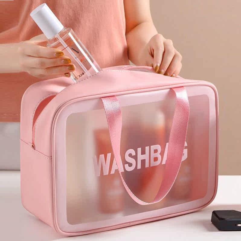 Waterproof bag bathing clothes waterproof transparent cosmetic bag female net celebrity large-capacity travel girl portable carry-on wash