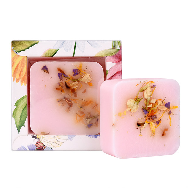 Lansy Hundred Flowers Soap Oil Essential Facial Soap Transparent Soap Full Body ສະບູ່ຜູ້ຊາຍ ແລະຜູ້ຍິງ ສະບູ່ Handmade ໂຮງງານຜະລິດໂດຍກົງ