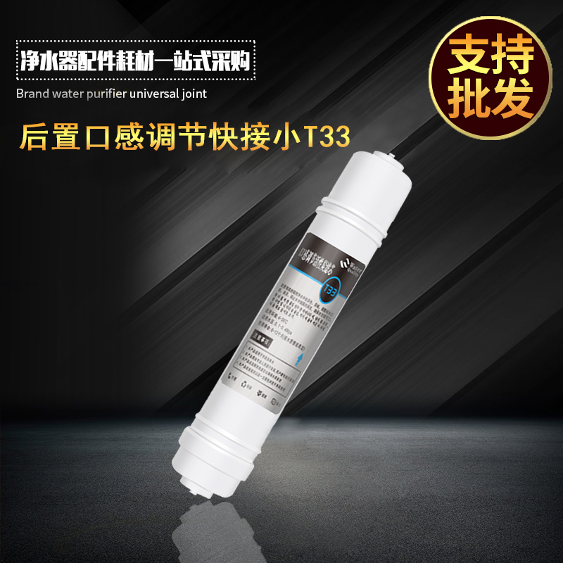 2 minutes quick connection small T33 water filter ultrafiltration direct drink machine water purifier filter element after the activated carbon bacteriostatic adjustment taste