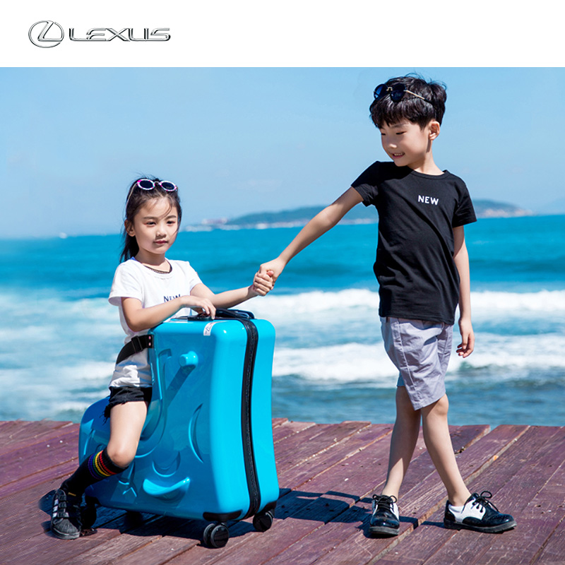 Children Riding a Trojan Horse Lever Box Ling Zhi Official Flagship Store