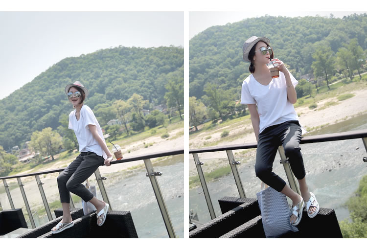 Outwear Summer Thin Casual Cotton and Linen Autumn Maternity Pants — 14