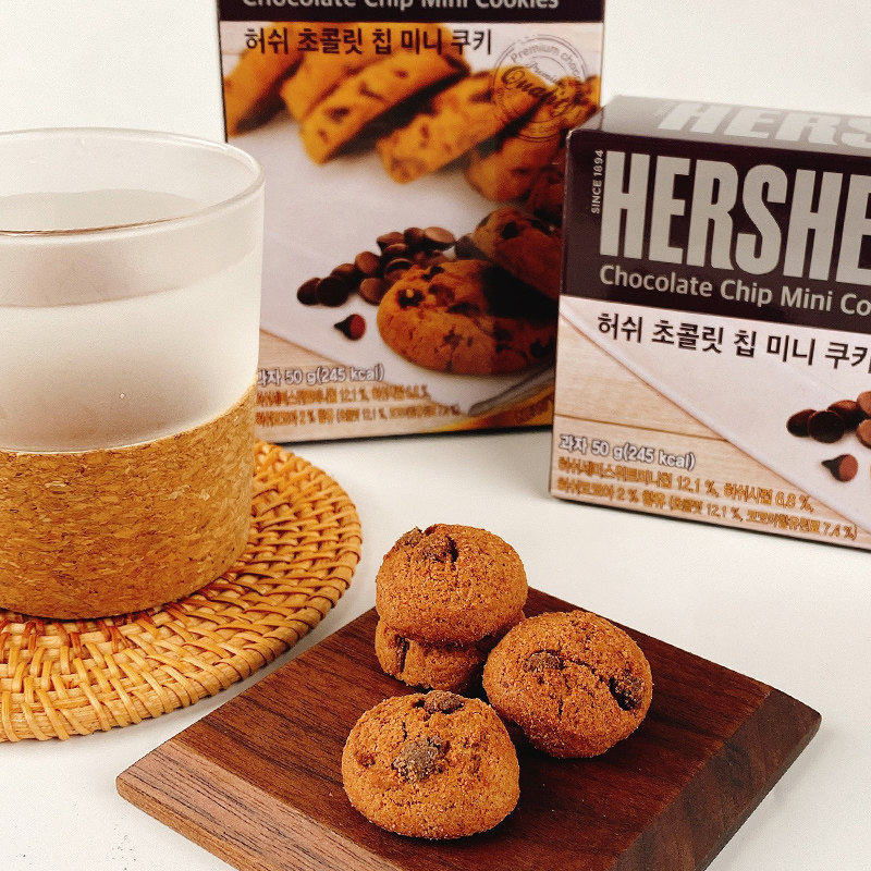 Korea Imports Snacks HERSHEY'S Good Time Mini Chocolate Cookie Cookie Boxed 50g