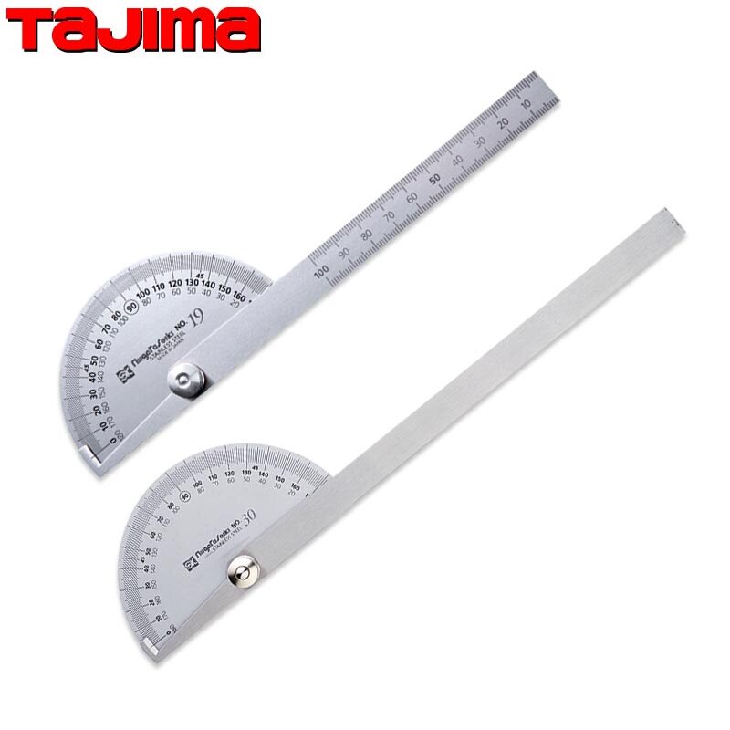TAJIMA Tajima SK protractor precision instrument stainless steel angle ruler angle measurement PRT-19S 30S