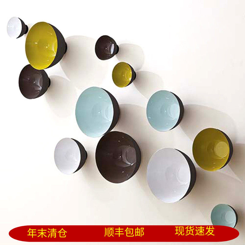 Iron model room wall decoration three-dimensional wall decoration metal wall decoration hotel aisle creative porch wall pendant