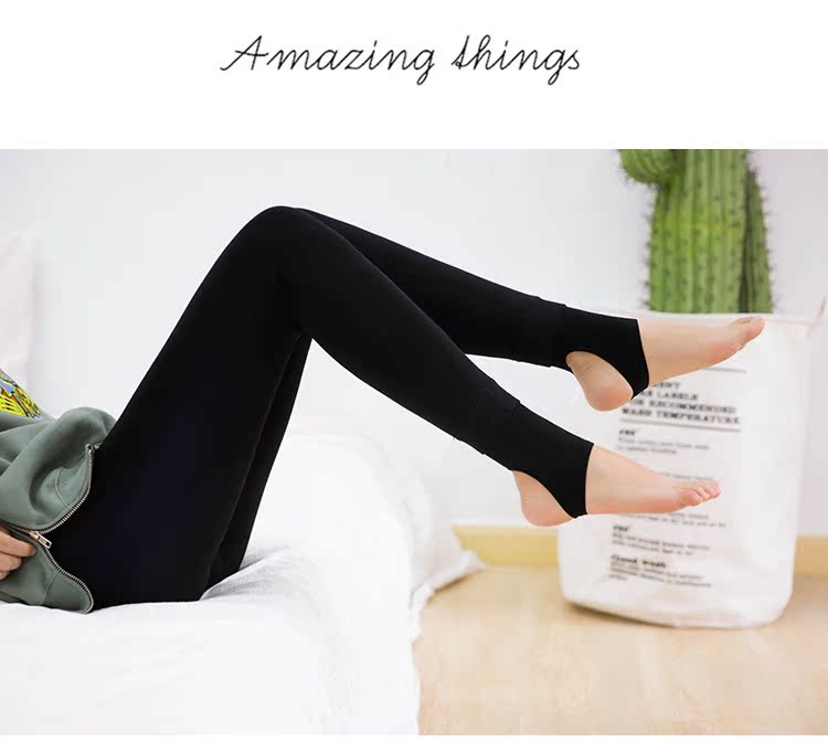 Quần legging mùa thu đông màu sắc cộng với nhung dày liền mạch một chiếc quần giả thịt cao eo ấm áp quần tất trẻ em