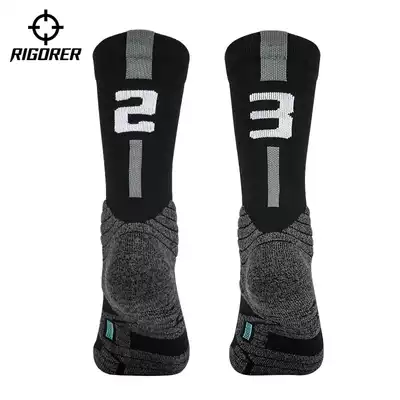 Quasi basketball socks men and women autumn and winter number socks long and medium high sports socks professional Elite socks towel bottom cotton socks