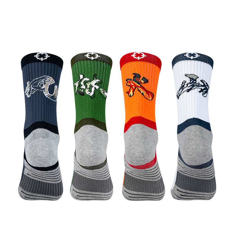 (Fenglin Volcano)Quasi sports socks Elite socks Men's and women's basketball socks Professional sports tube socks Street tide socks