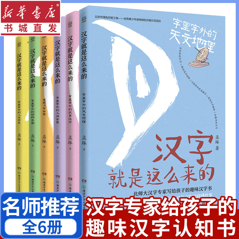 6册 汉字就是这么来的全套 有故事的文字历史演变朱永新周益民撒贝宁推荐7 10岁儿童小学生课外阅读懂汉字经典趣味轻松语文孟琢