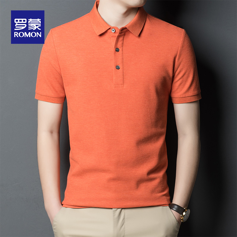 Roemon turned polo shirt for men's summer thin men short sleeve T-shirt half sleeve T-shirt business casual blouses