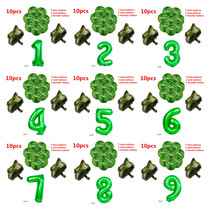 Army Green Camouflak Party Decorated Balloon Tank Latex Balloon Digital Banner Children Birthday Party Supplies