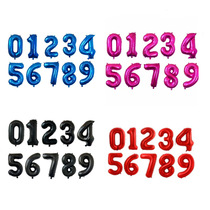 32 inch middle number digital aluminum film Balloon Wedding wedding birthday party Decorative Aluminum Foil Balloon