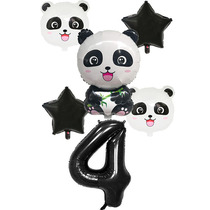 New Cute Giant Panda Balloons Panda Aluminum Film Balloon Cartoon Animal Birthday Party Decoration Arrangement