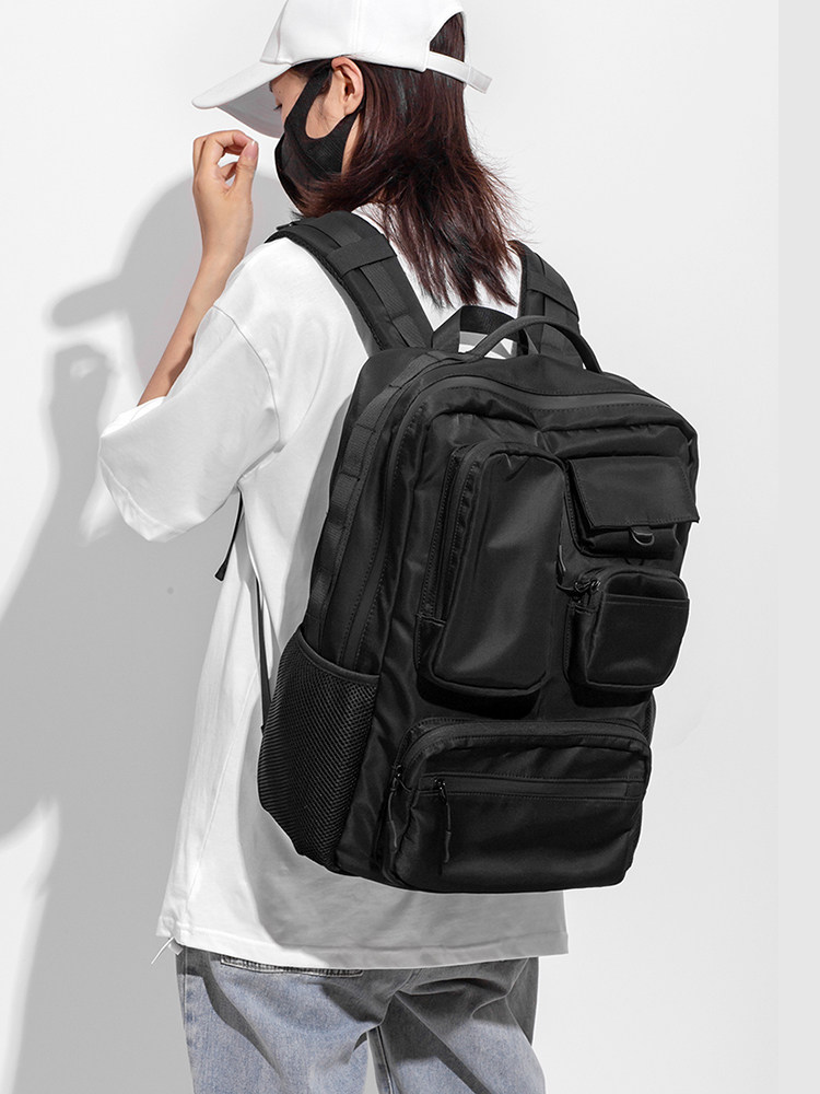 Youmian Niche Design Backpack Men's Trendy Brand Backpack Japanese Style Laptop Bag College Student Travel Backpack Women