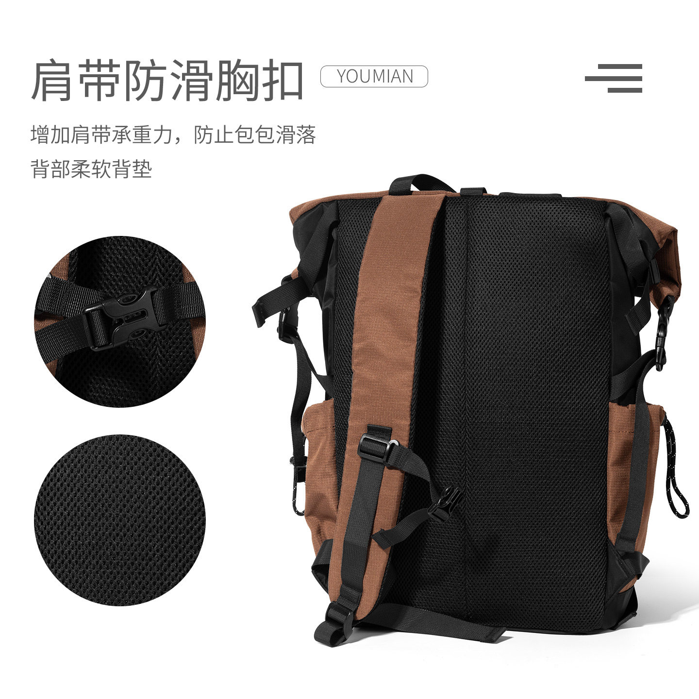 Functional Backpack, Travel, Sports, Outdoor Mountaineering, Cycling, Hiking, Large-Capacity Helmet Backpack, Men's Computer Bag, School Bag