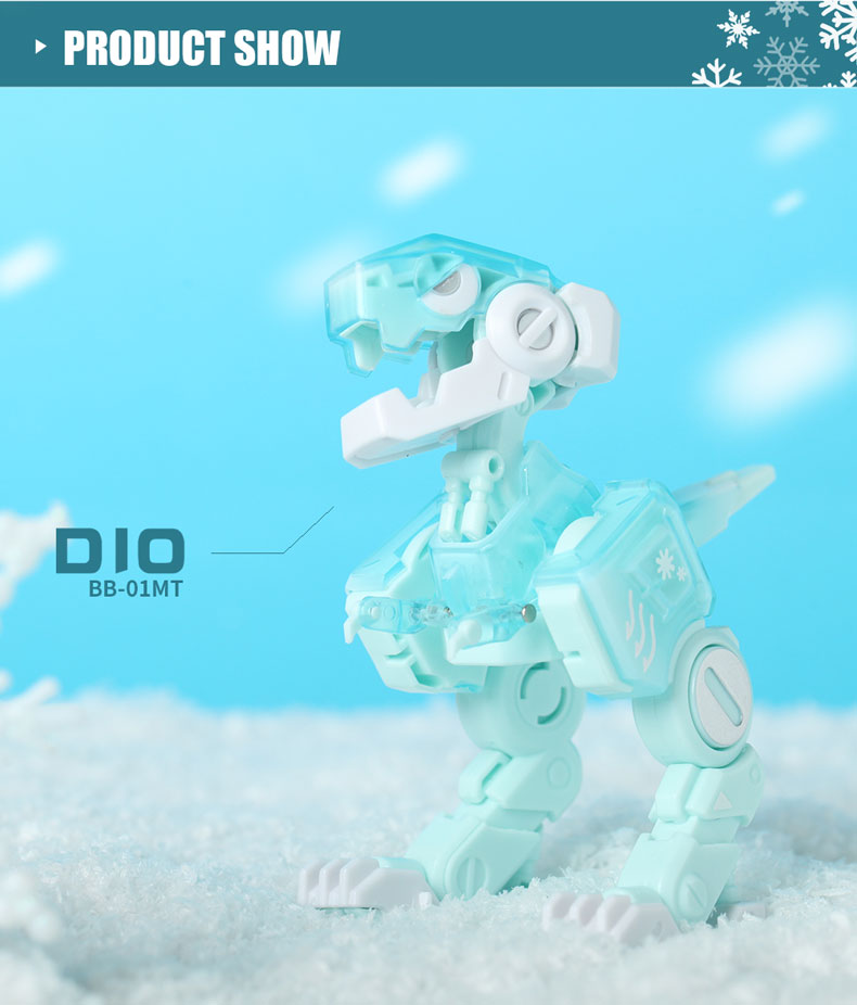 [52TOYS] quái thú 匣 loạt băng bạc hà nhỏ biến dạng khủng long mô hình lắp ráp đồ chơi đồ chơi - Gundam / Mech Model / Robot / Transformers dụng cụ lắp ráp gundam